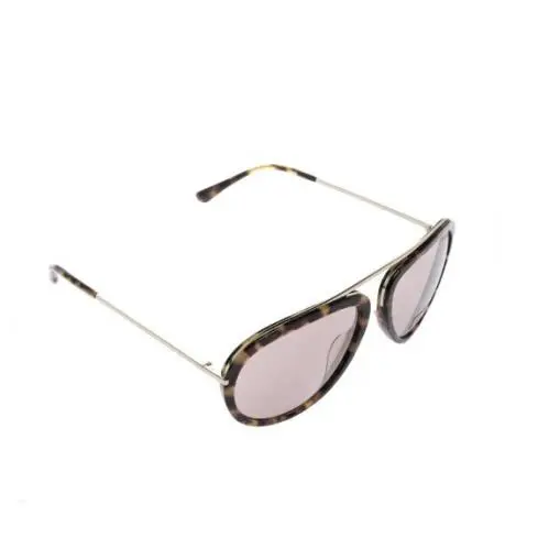 Tom Ford Brown Havana TF 452 53Z Stacy Aviator Sunglasses