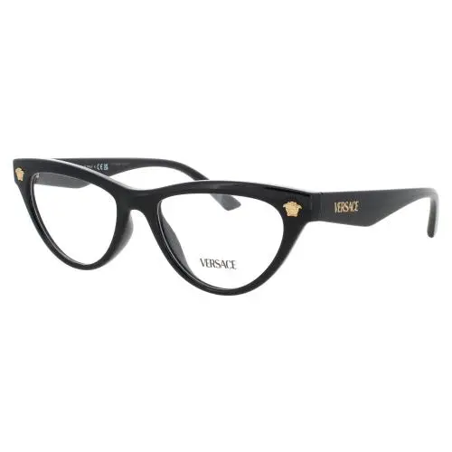 Versace 0VE3364U-GB1-52 Eyeglasses Eye Glasses GB1 Black 52mm