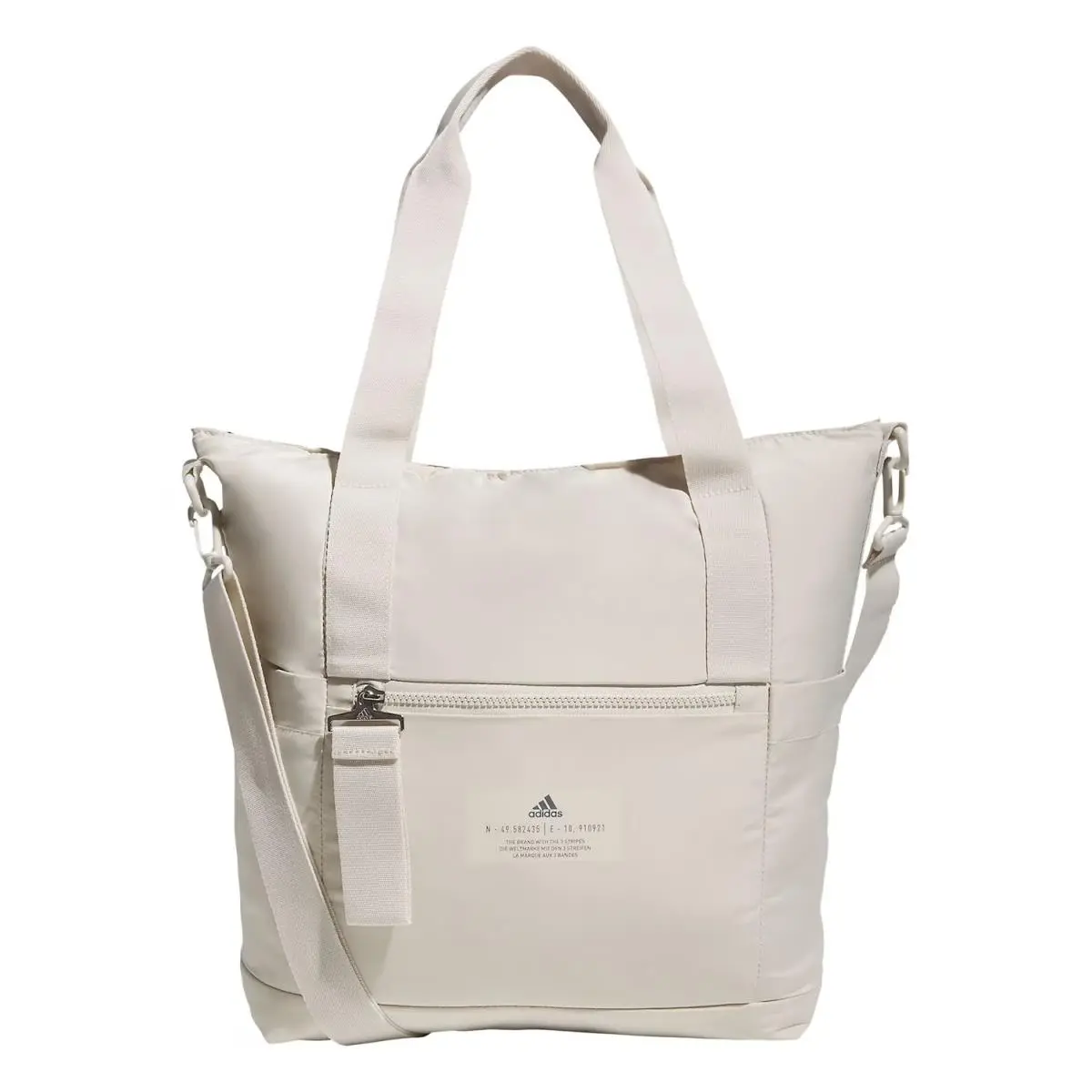 Adidas X2601 Women’s All Me 2 Tote Alumina Beige Gray Polyester