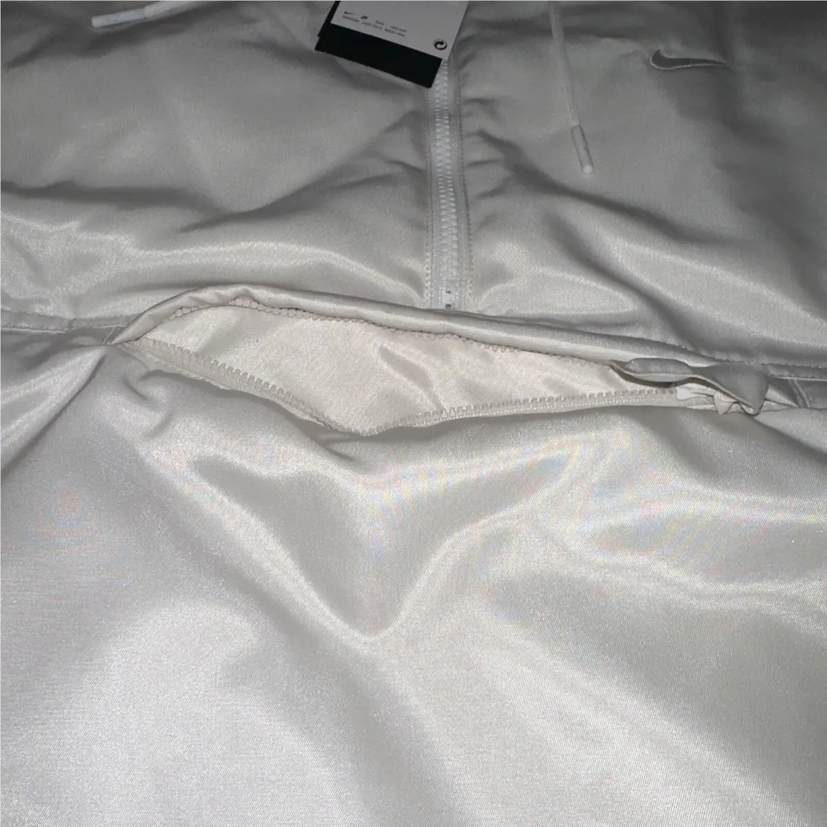 Nike clothing - Nike Solo Swoosh Satin Jacket - DR0839030 - White 2