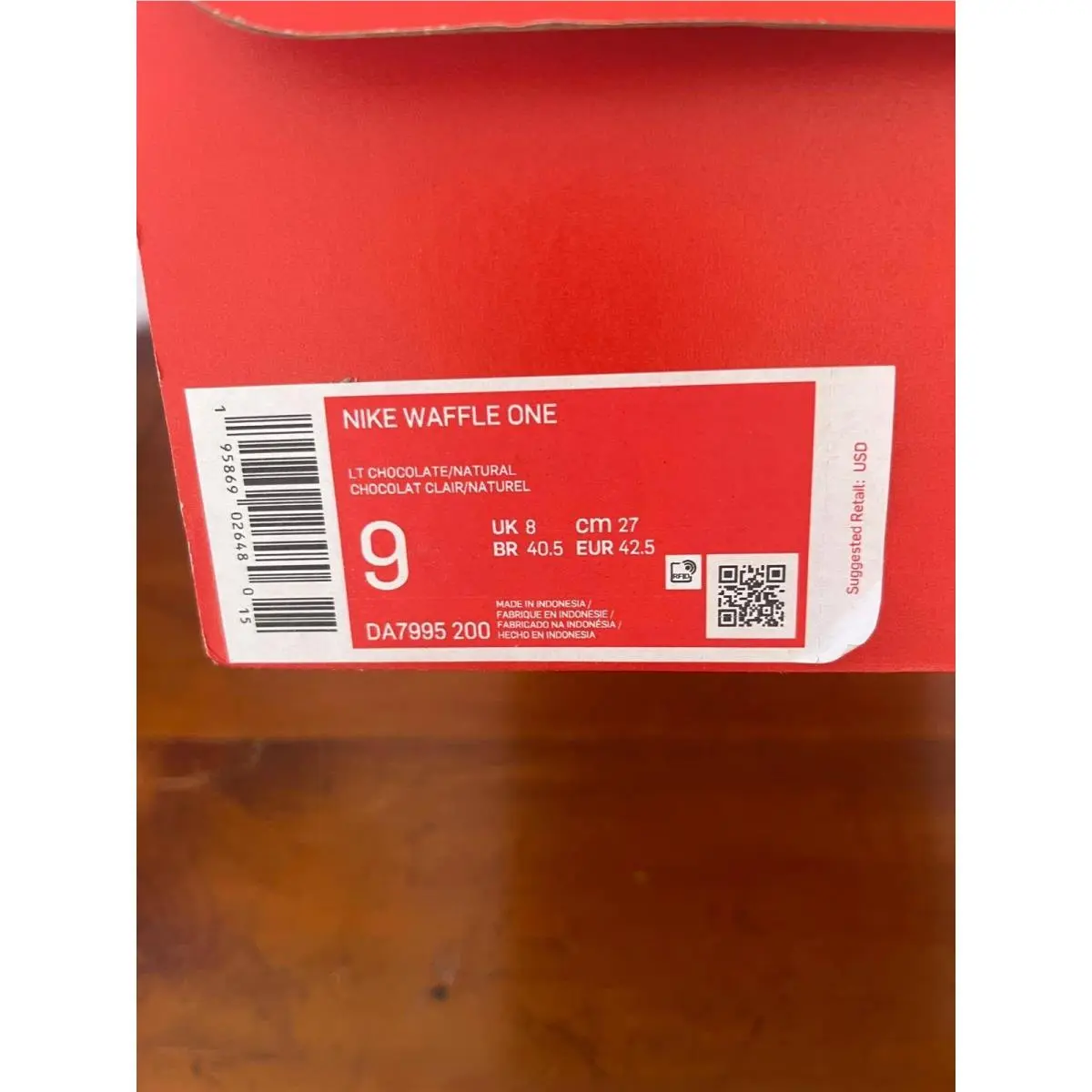 Nike shoes - Nike Waffle One LT Chocolate Natural - DA7995-200 - Brown 4