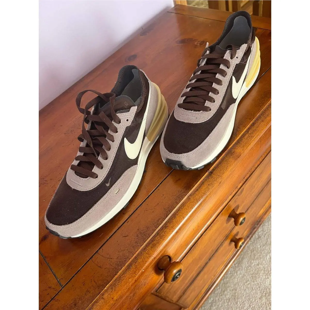 Nike shoes - Nike Waffle One LT Chocolate Natural - DA7995-200 - Brown 5