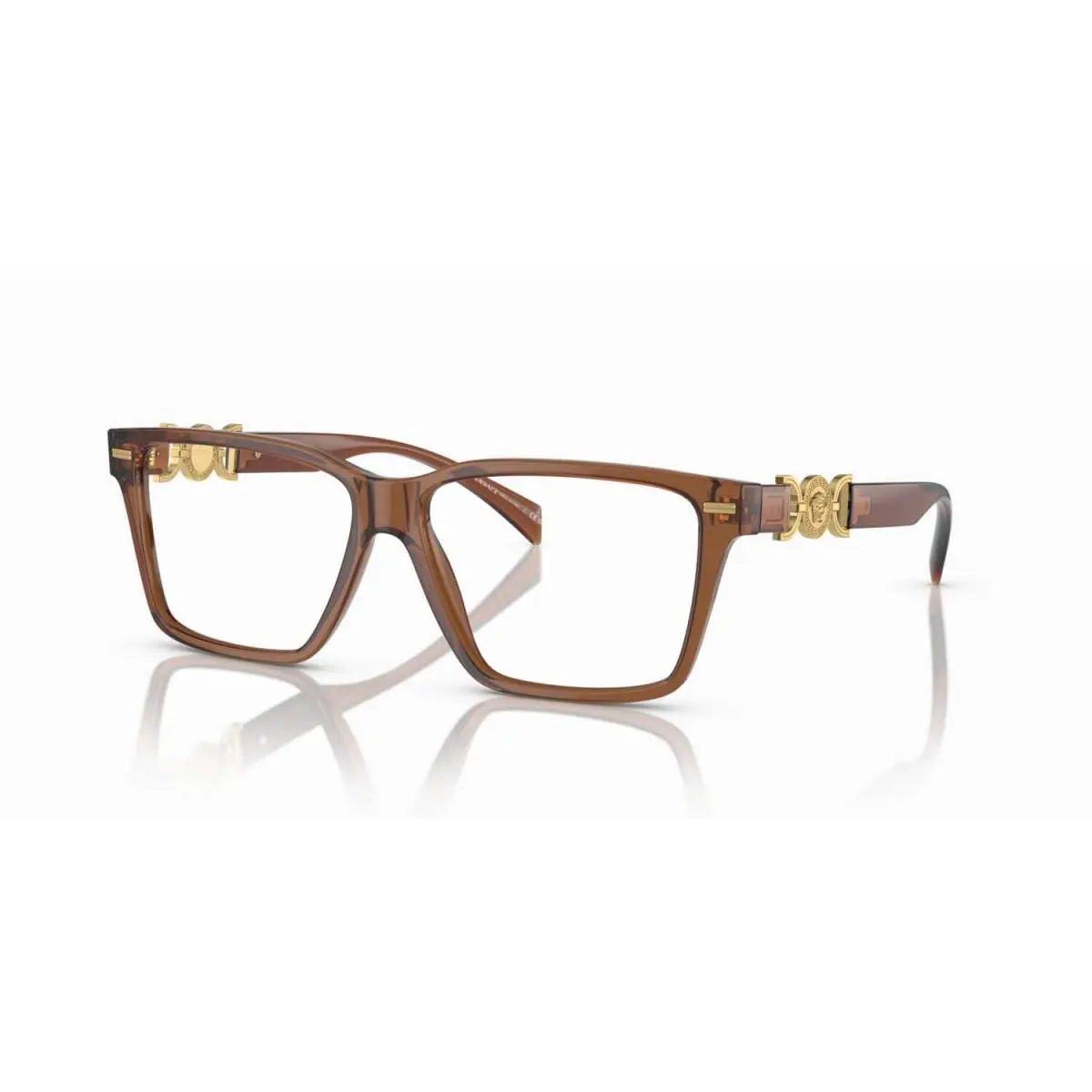 VE3335 5028 Transparent Brown/demo Lenses 54mm Eyeglasses by Versace