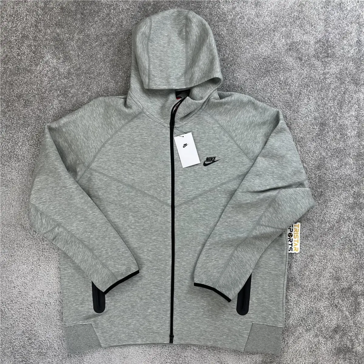 Nike Tech Fleece Windrunner Hoodie Mens 2XL Gray Full Zip Sweatshirt Jacket