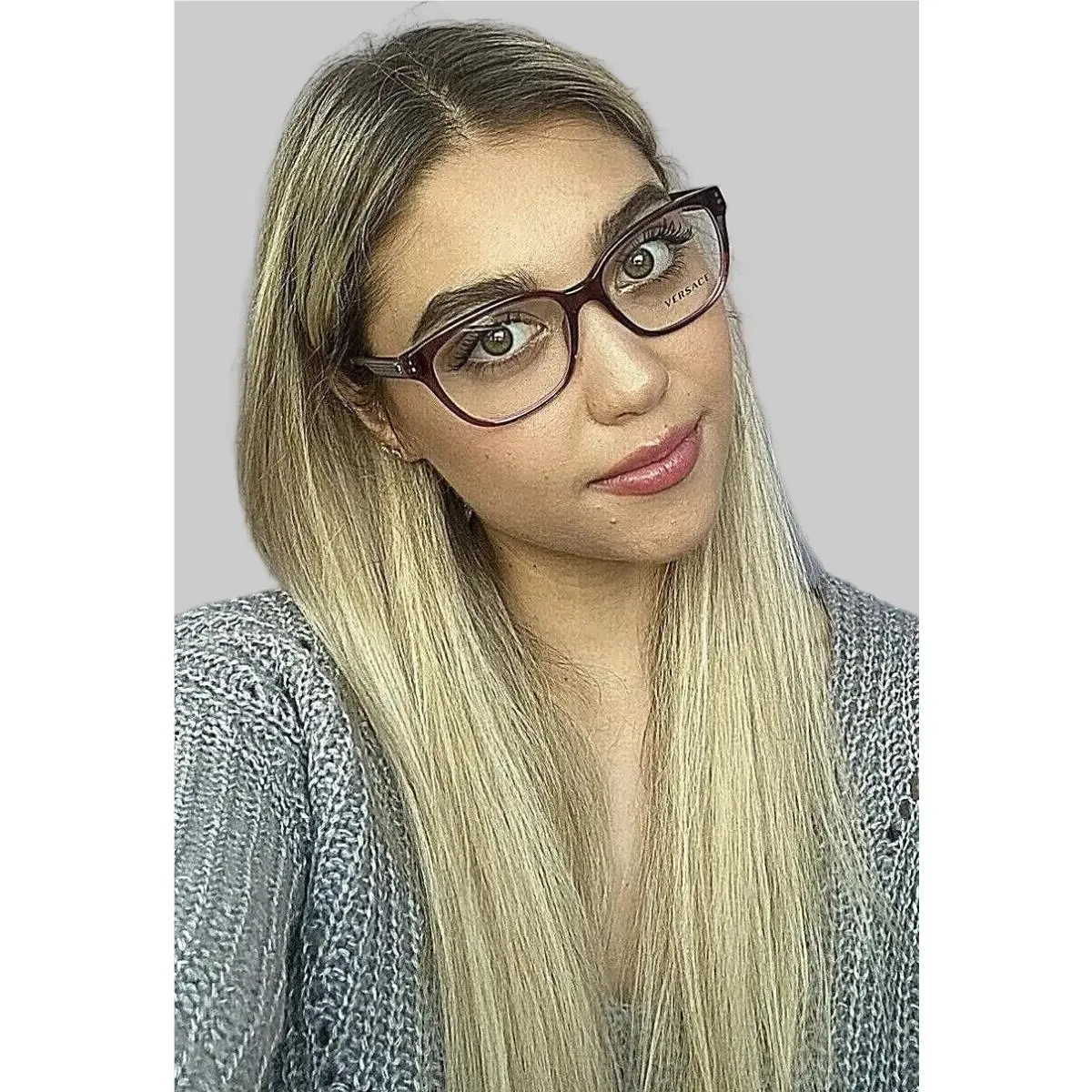 Versace Mod. 4032 Violet Purple 52mm Women`s Eyeglasses Frame Italy 2