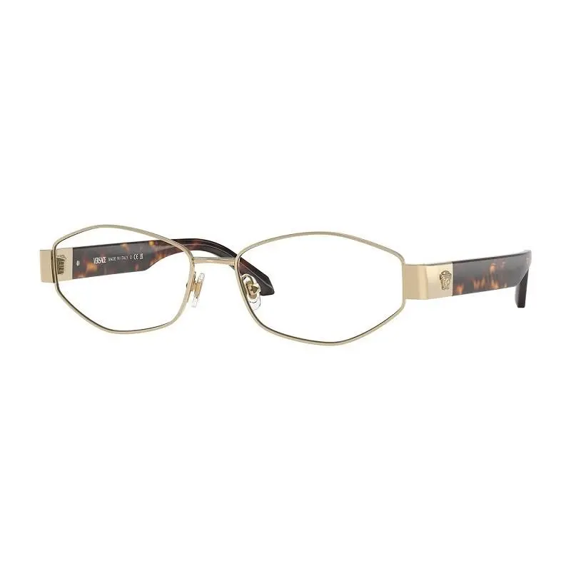 Versace VE1298 Eyeglasses Eye Glasses 1252 Pale Gold 53mm Women