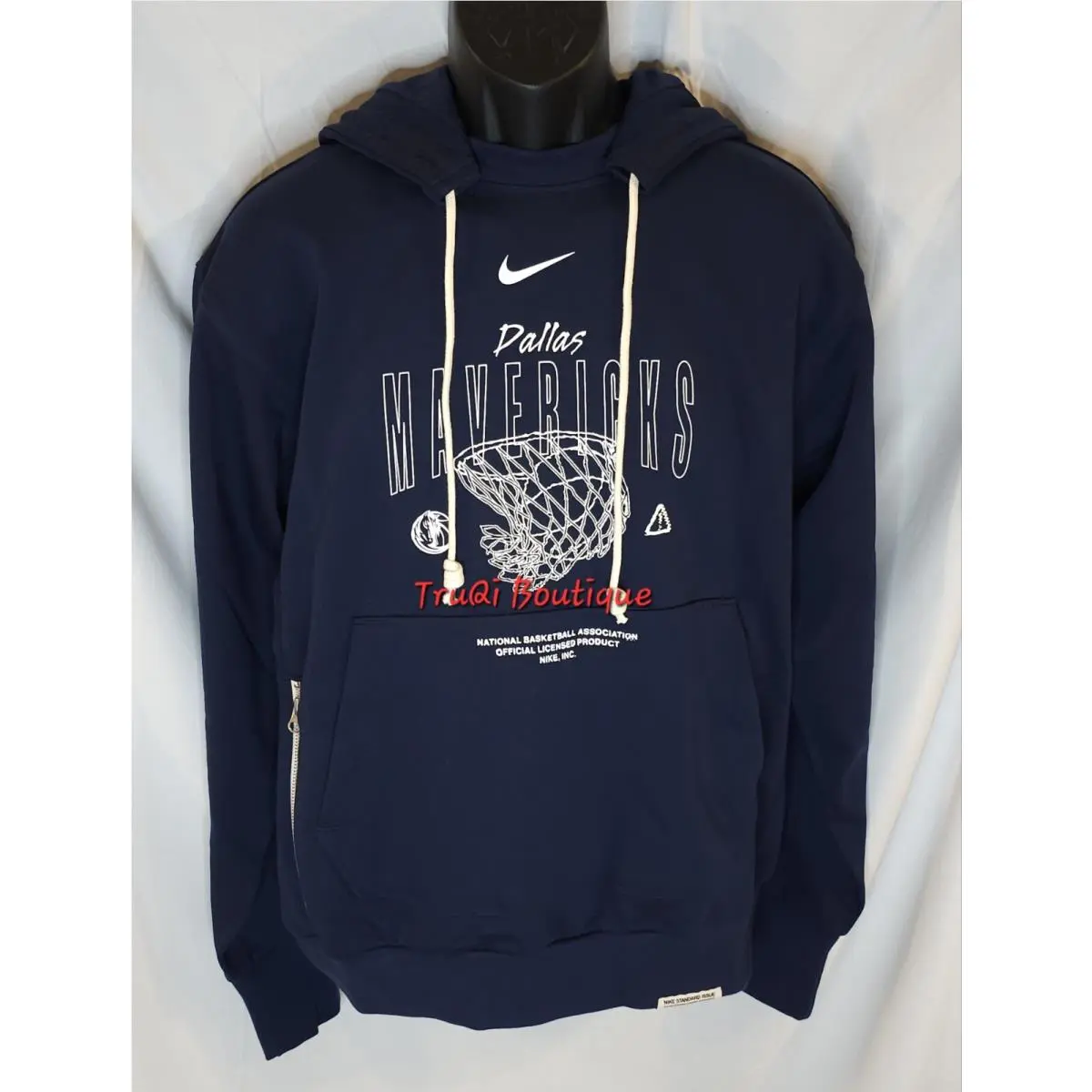 Nike Dri Fit Nba Standard Issue Player Pullover Hoodie Dallas Mavericks Small