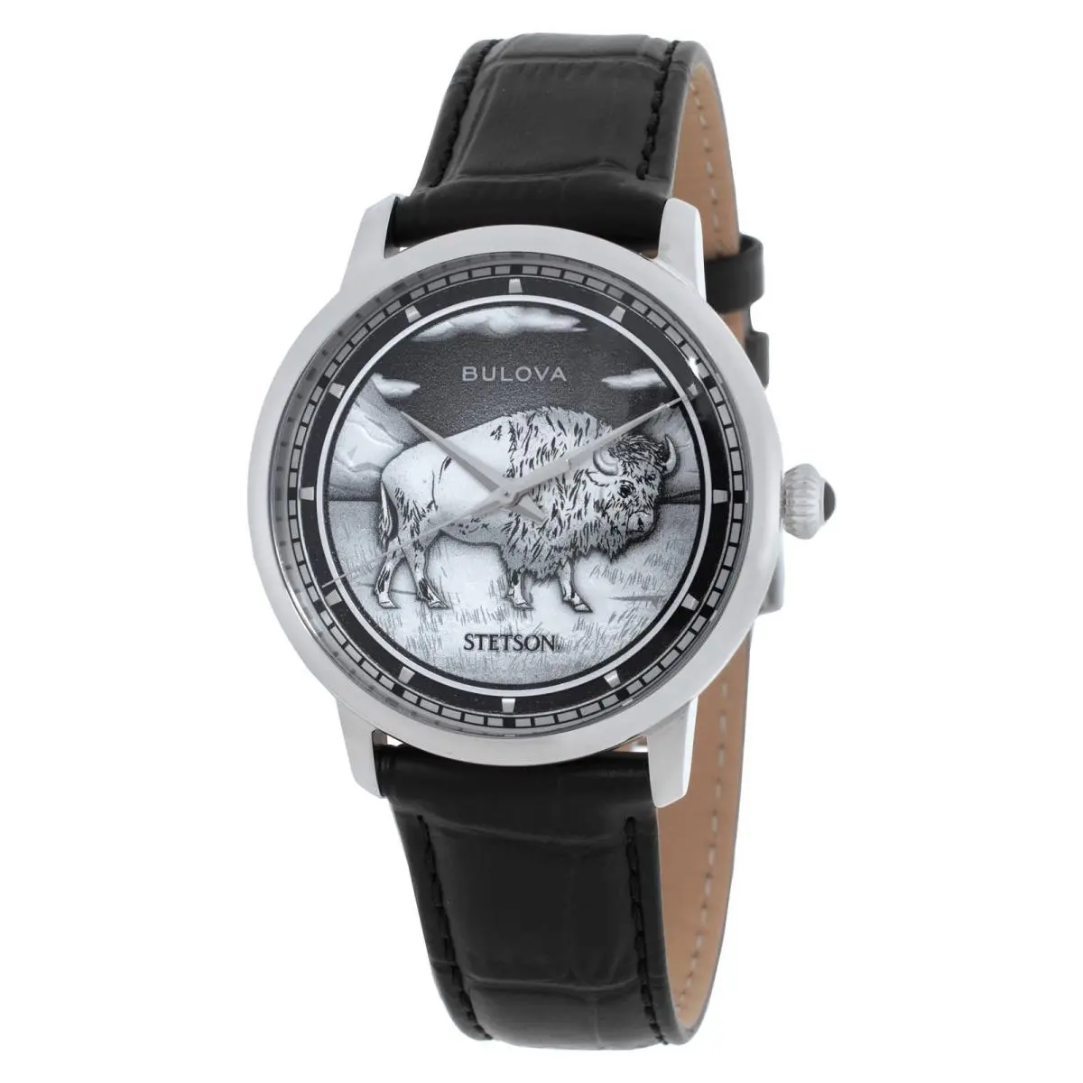 Bulova Bison Automatic Black Dial Men`s Watch 96A333