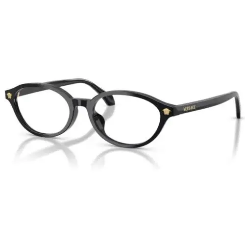 Versace VE3393D GB1 Eyeglasses Frame Women`s Black Full Rim Oval Shape 53mm