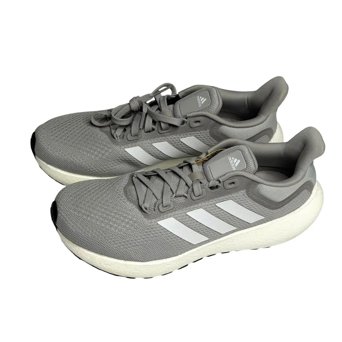 Adidas Pureboost Jet Sneakers Shoes Athletic Gray White Men 8.5