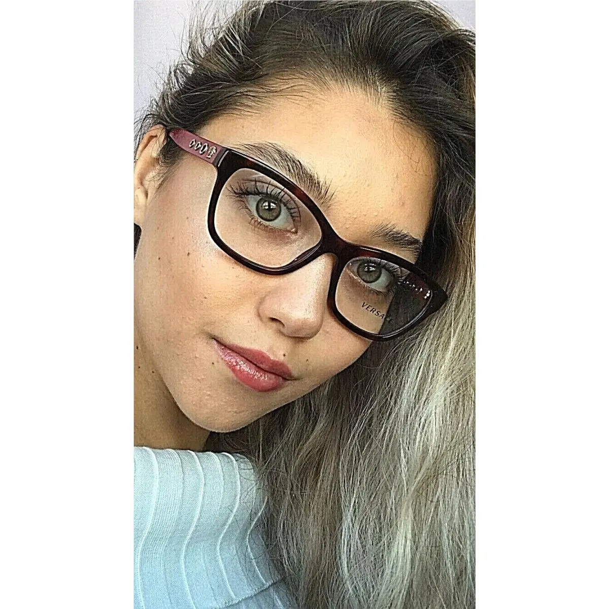 Versace Women`s Eyeglasses Mod. 2532 8451 Tortoise Red 54mm Cat Eye 7