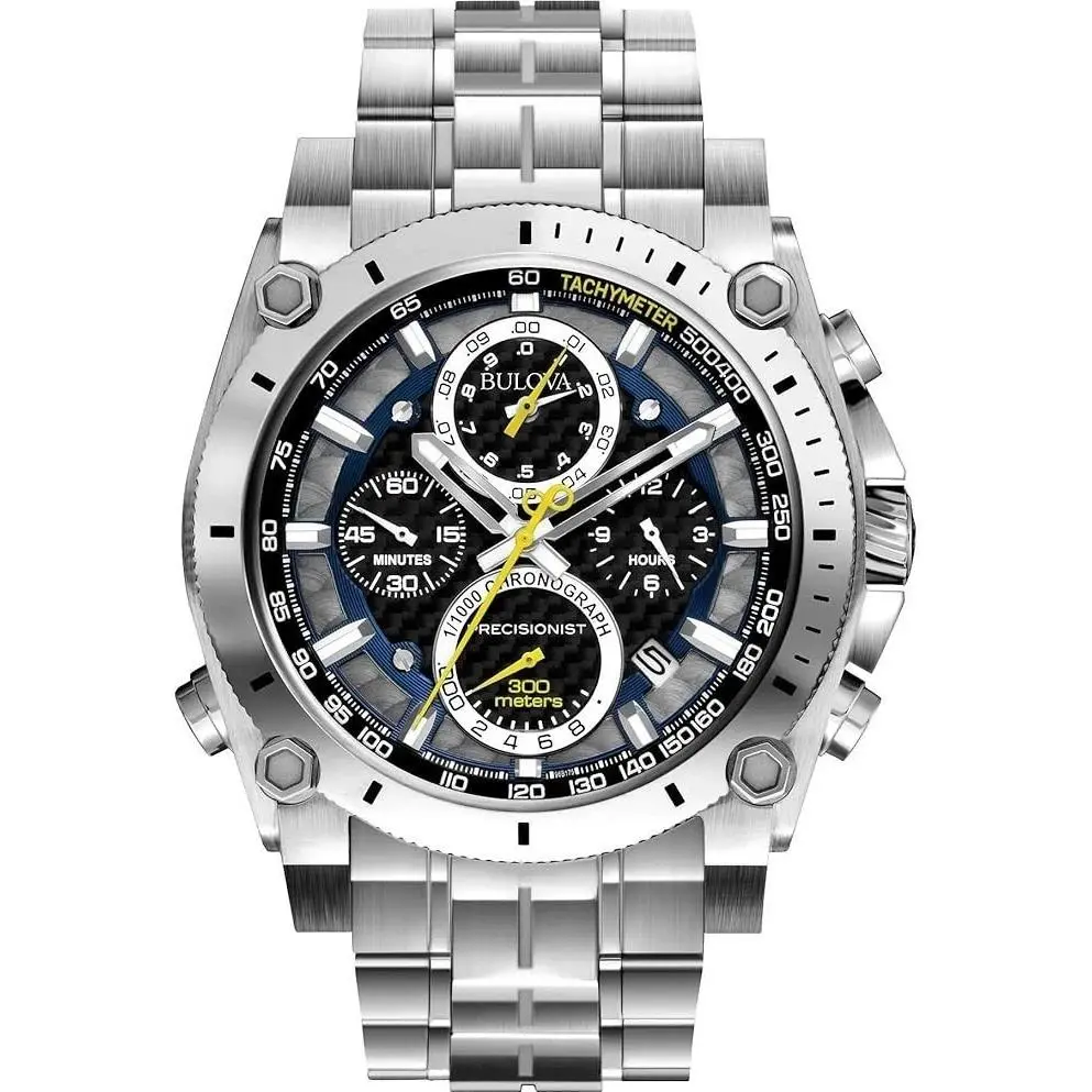 96B175 Icon Collection Precisionist Chronograph Tachymeter Watch 1 025 by Bulova