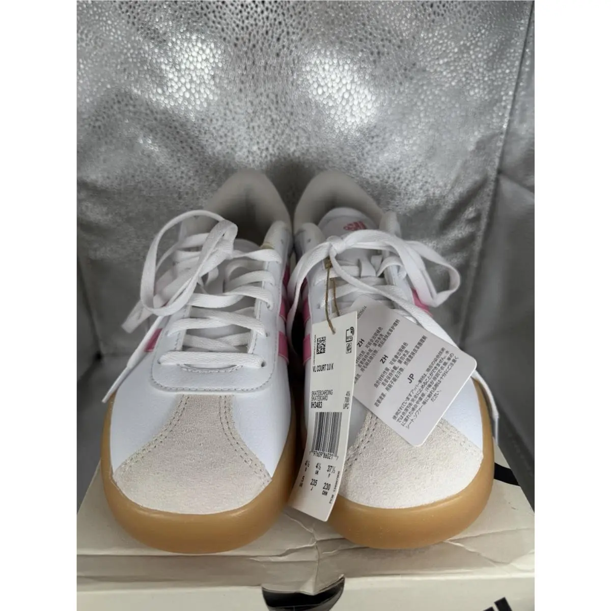 Adidas shoes - adidas VL Court 3.0 K - IH3483 - Cloud White / Bliss Pink / Alumina (UPC: 197609860217) 1