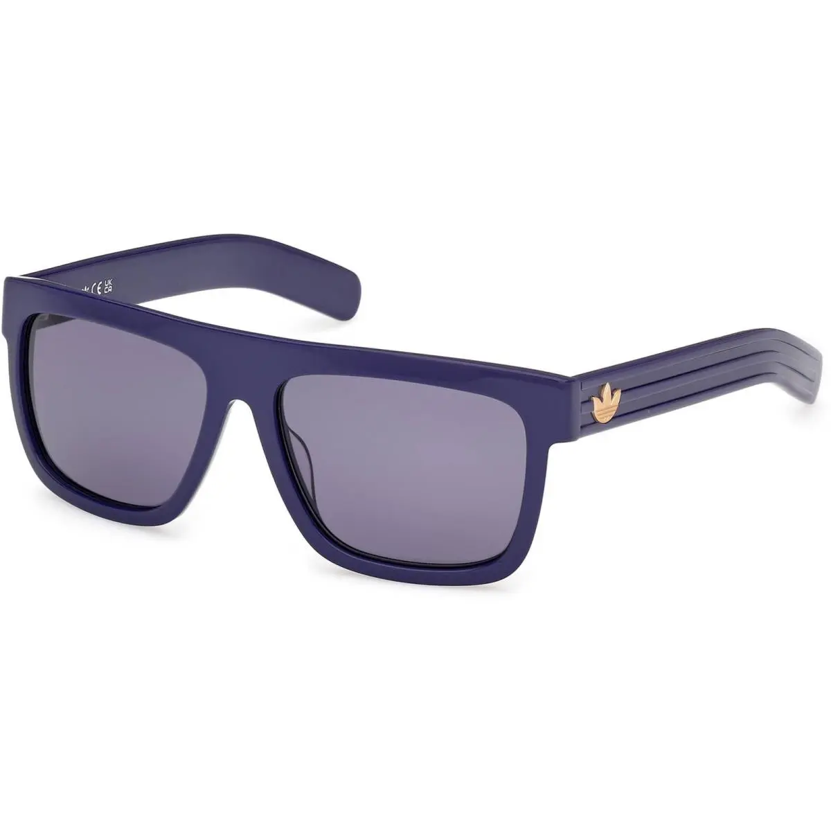 Adidas Unisex Sunglasses Shiny Blue Acetate Browline Full Rim Frame OR0127 5690V