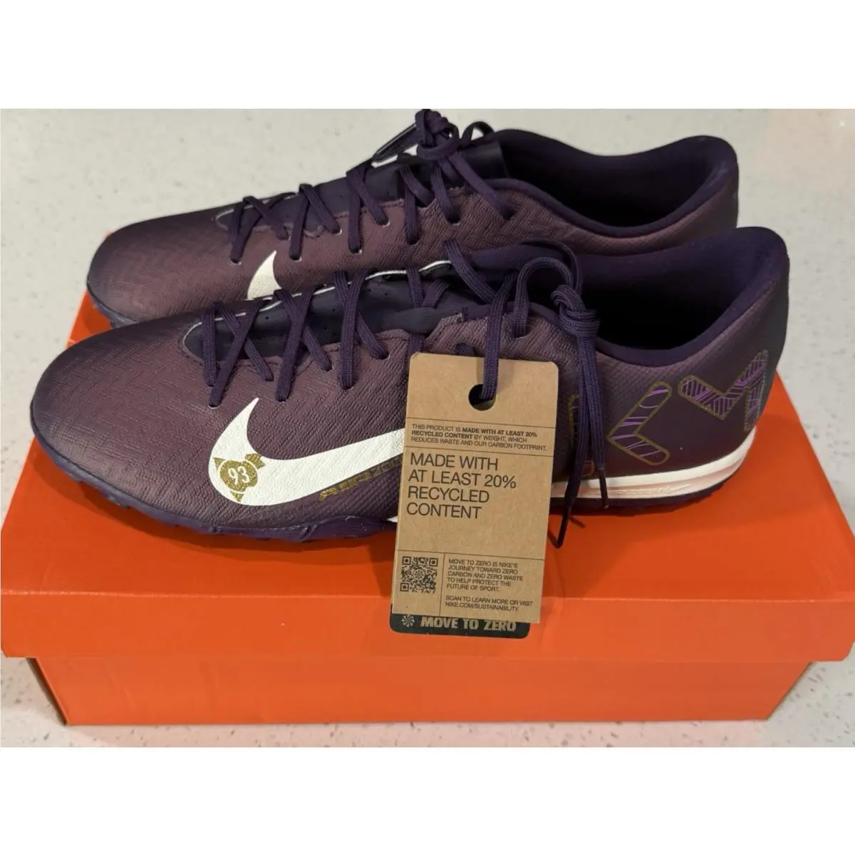 Nike Zoom Mercurial Vapor 16 Kylian Mbappé FQ8384-500 Men`s Size 11