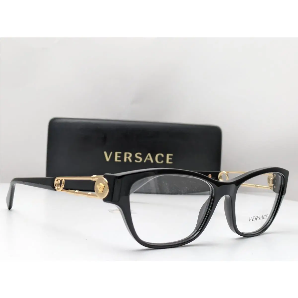 Versace VE3288 GB1 Black Women`s Eyeglasses Frames 54-16-140