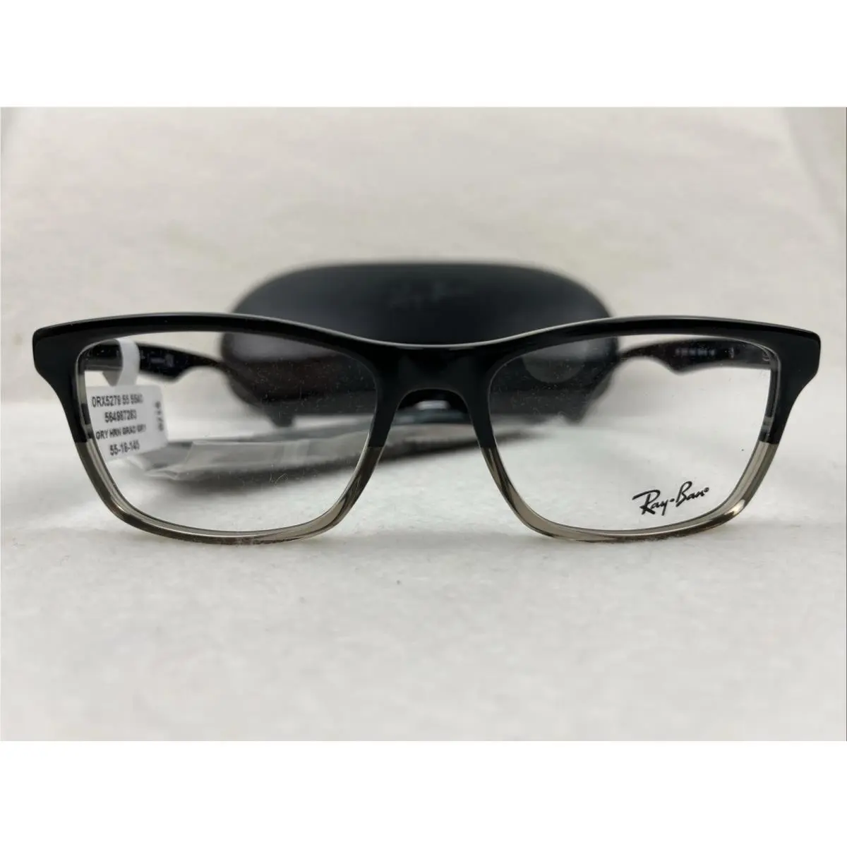 Ray Ban RB 5279 5540 Gry Hrn Grad Gry Eyeglasses 55 18 145 Frames - + Case by Ray-Ban