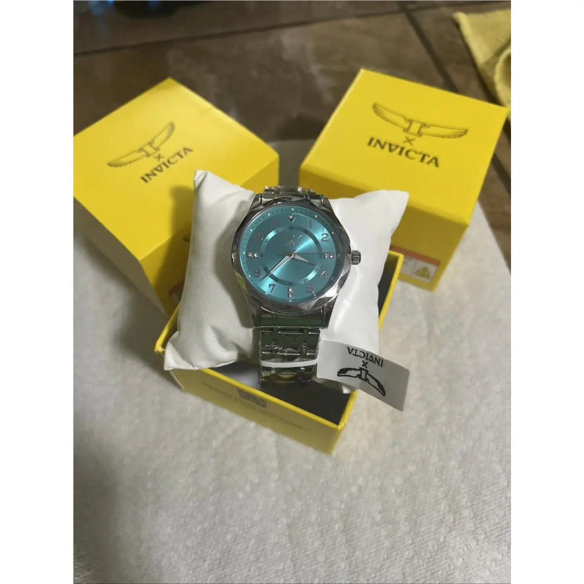 Invicta Men`s Watch Specialty I Blue Dial Silver Tone Bracelet 70050
