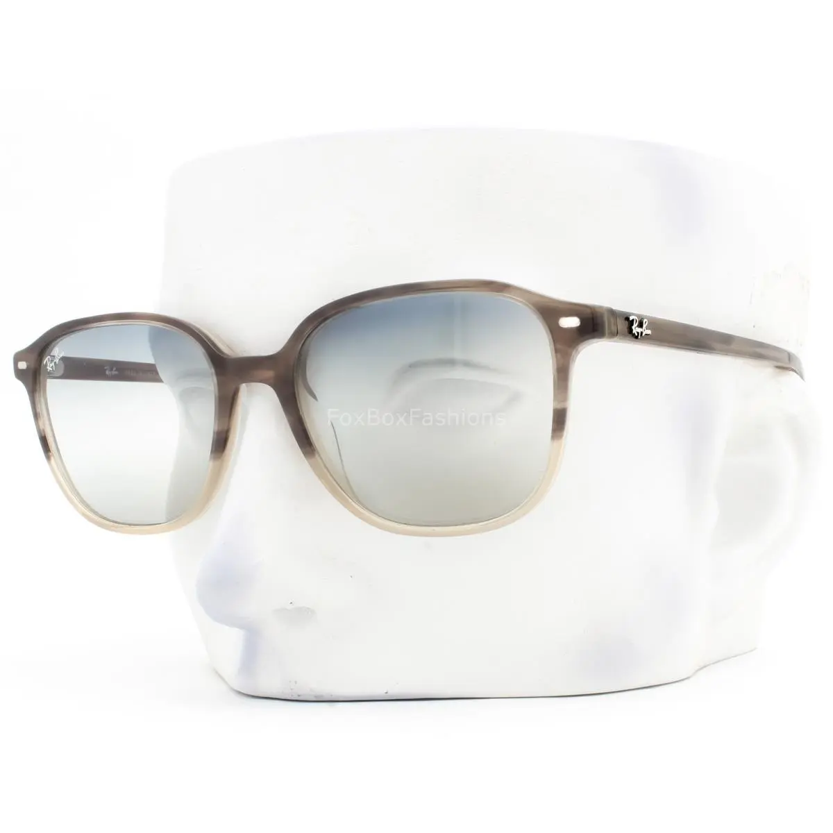 Ray-ban Leonard Sunglasses RB 2193 1327/GF Brown Light Blue Bi-gradient W/case