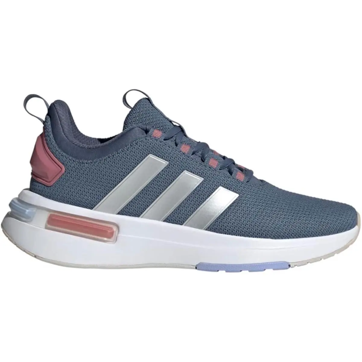 Size 9 Adidas Womens Racer Tr23 Lace Up Sneakers Shoes Casual - Blue