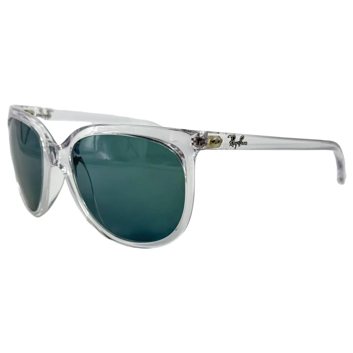 Ray Ban RB4126 Cats 1000 Womens Plastic Wrap Sunglass 6325/62 Transparent 57-19