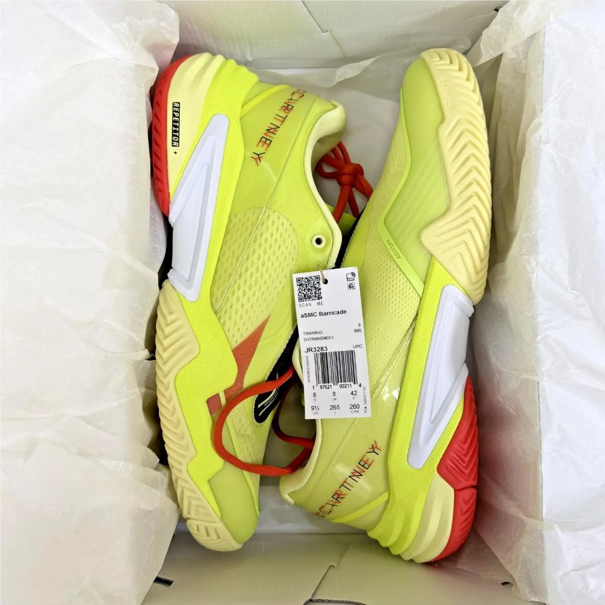 Adidas shoes - adidas Barricade - Barricade - JR3283 - Bahia Glow and Ice Yellow (UPC: 197621002114) 13