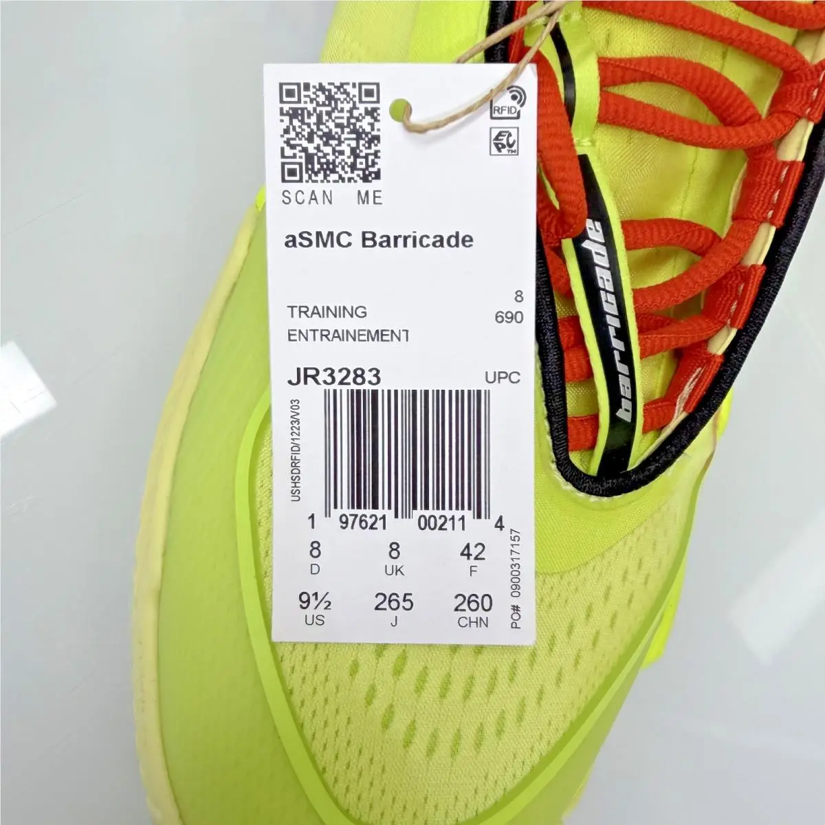 Adidas shoes - adidas Barricade - Barricade - JR3283 - Bahia Glow and Ice Yellow (UPC: 197621002114) 14