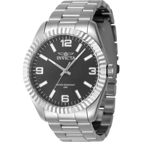Invicta Men`s 47448 Specialty Quartz 3 Hand Black Dial Watch