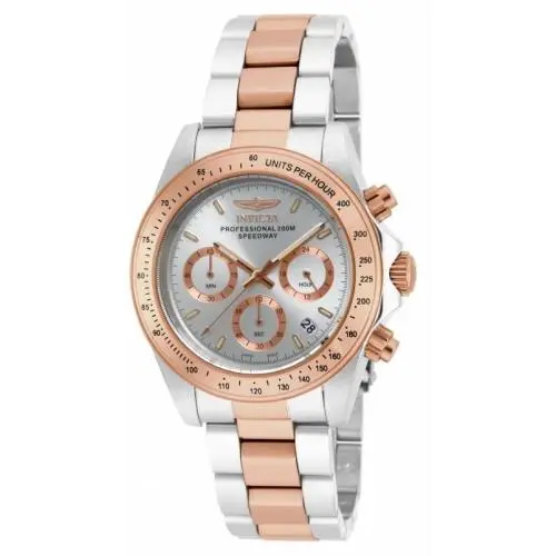 Invicta Men`s 17030 Speedway Quartz Chronograph Silver Dial Watch