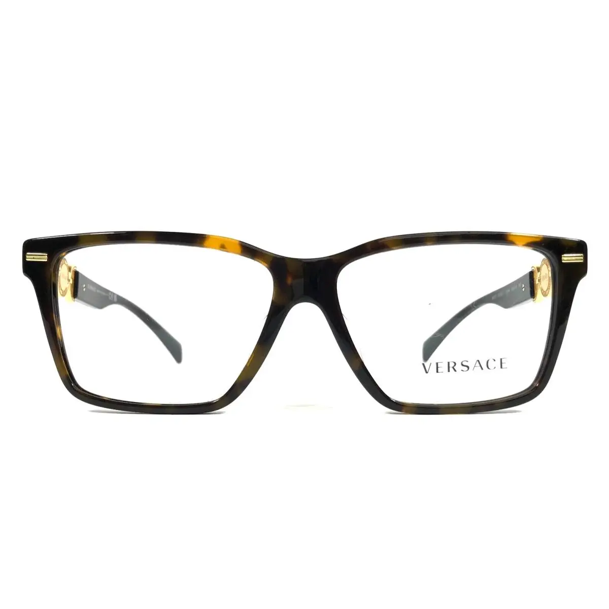 Eyeglasses Frames MOD.3335-F 5404 Black Tortoise Asian Fit 56-14-140 by Versace