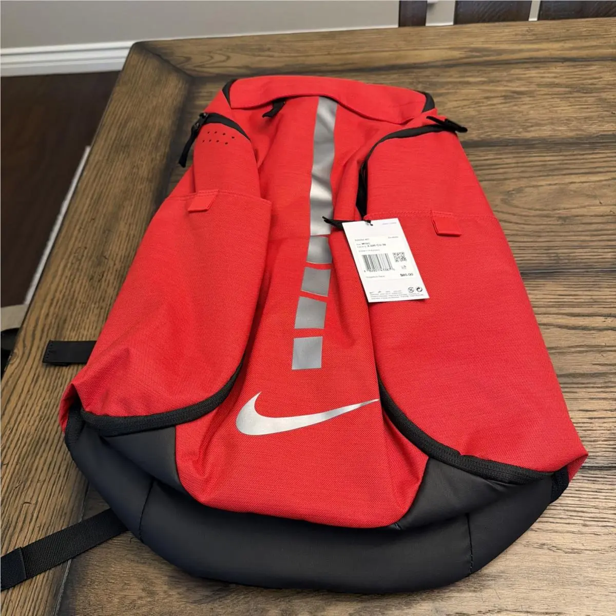 Hoops Elite Pro Basketball Backpack University Red/black/metallic Grey ..A4 by Nike