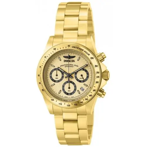 Invicta Men`s 14929 Speedway Quartz Multifunction Gold Dial Watch
