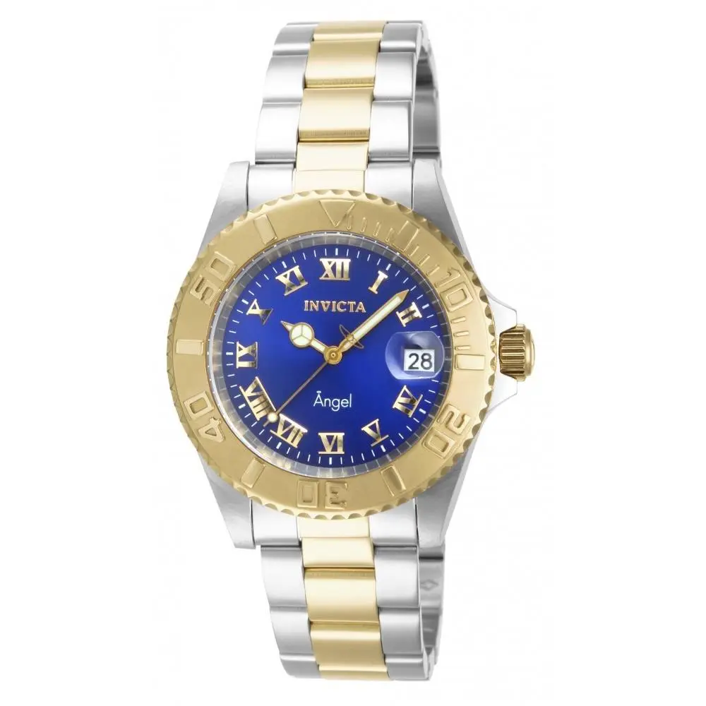 Invicta Women`s 14363 Angel Quartz 3 Hand Blue Dial Watch