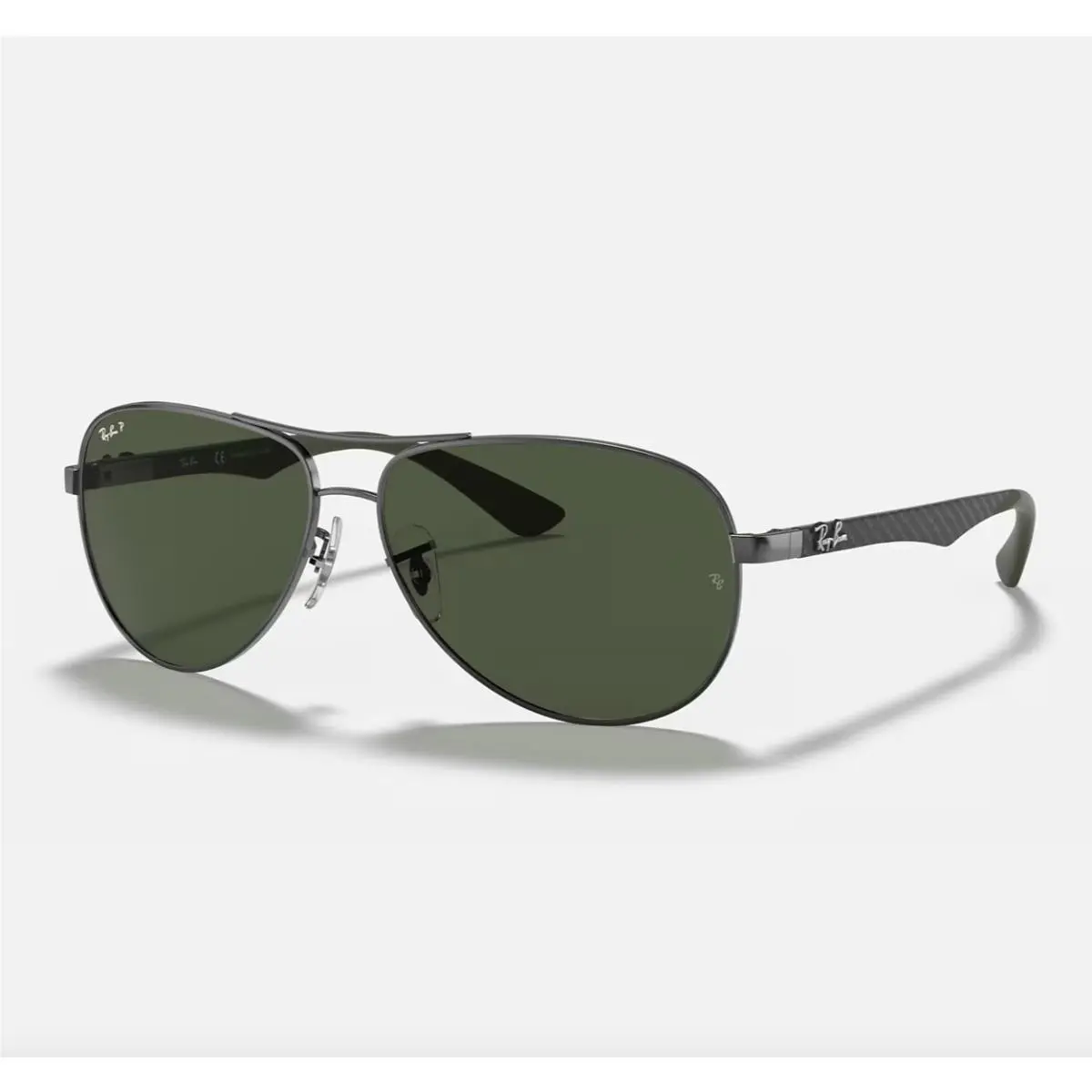 Ray-ban RB8313 004/N5 58mm Aviator Gunmetal Carbon Fiber G-15 Green Polarized