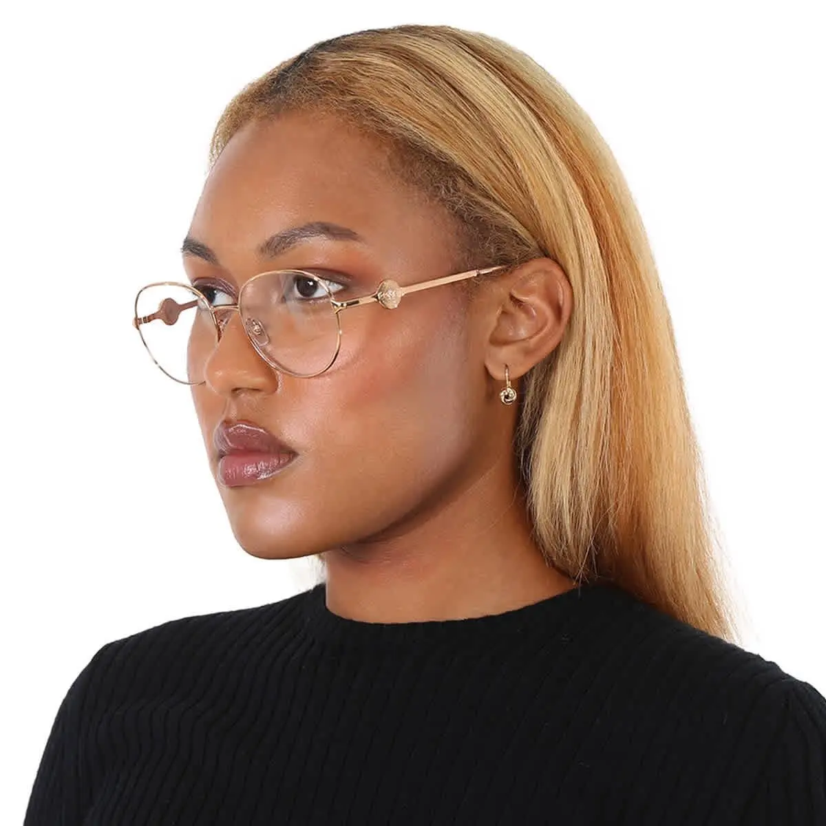 Versace Demo Round Ladies Eyeglasses VE1288 1412 54 VE1288 1412 54