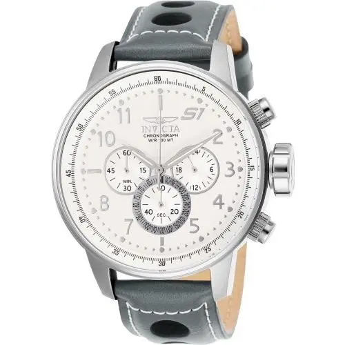 Men`s 25723 S1 Rally Quartz Chronograph White Dial Watch by Invicta