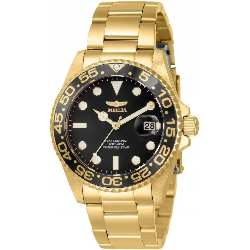 Pro Diver 38mm Gold Tone Quartz Watch with Gift Box 33263 . Ships Free by Invicta