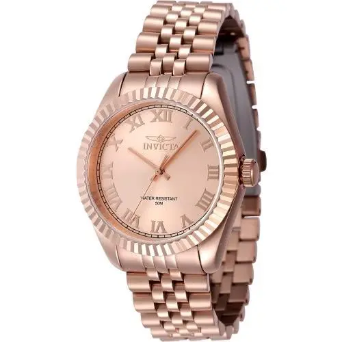 Invicta Women`s 47419 Specialty Quartz 3 Hand Rose Gold Dial Watch