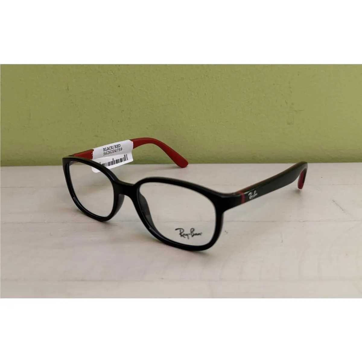 Ray Ban RY1632 Kids Optic Frames 3928 Black/red 48-16-130 by Ray-Ban