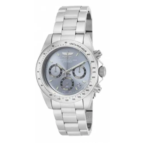 Men`s ILE9211A Speedway Quartz Chronograph Charcoal Dial Watch by Invicta