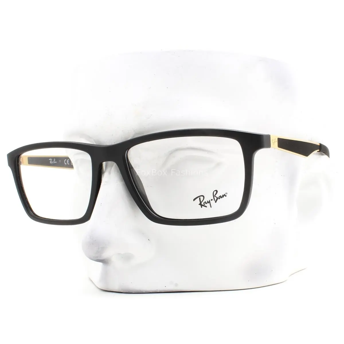 Ray-ban Eyeglasses RB 7056 5644 Glasses Matte Black on Gold 55mm with Case