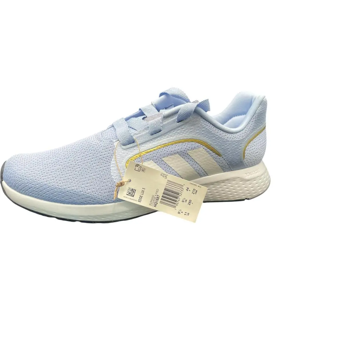Adidas Women Running Sneaker Sports HQ1687 Edge Lux 5 Blue White Size 11 M