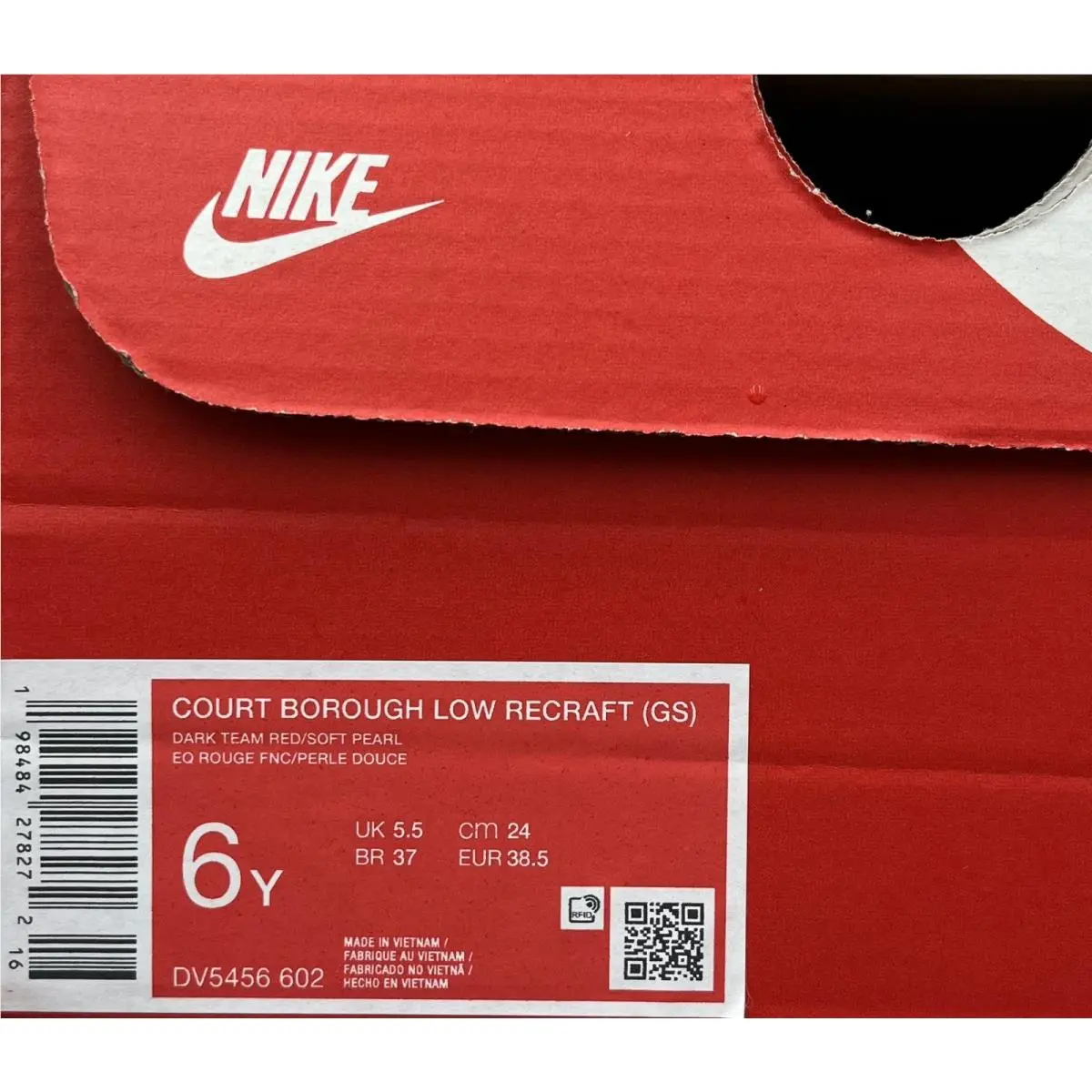Nike shoes - Nike Court Borough - Court Borough - Red/Blue (UPC: 198484278272) 8