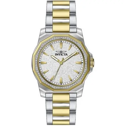 Invicta Women`s 49129 Speedway Quartz 3 Hand Silver Dial Watch