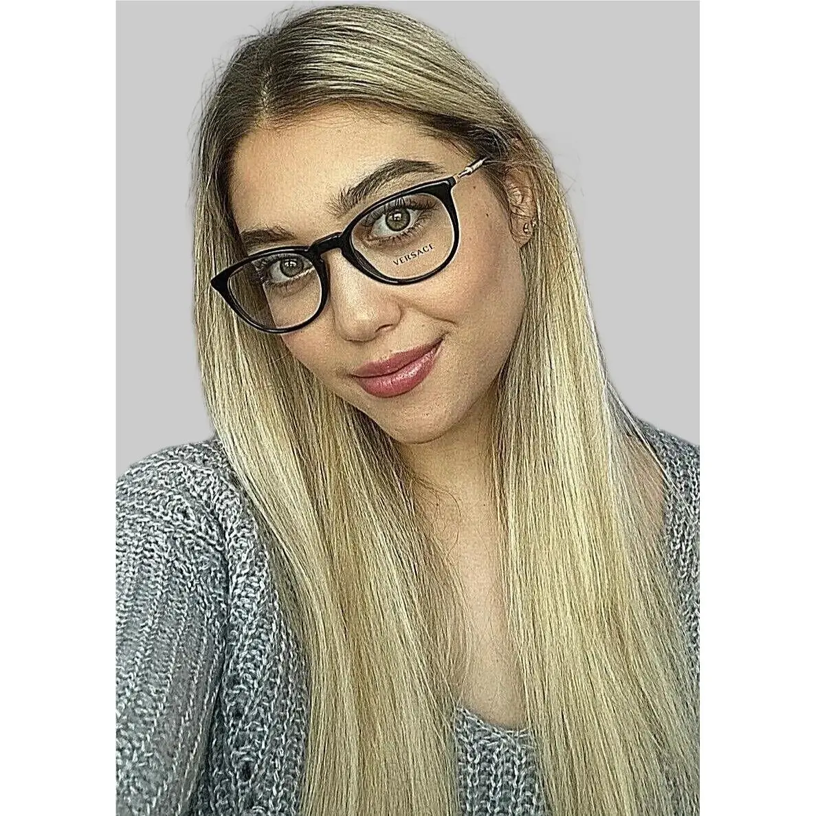 Versace Mod. 3227 GB1 51mm Black Women`s Eyeglasses Frame Italy 4 9