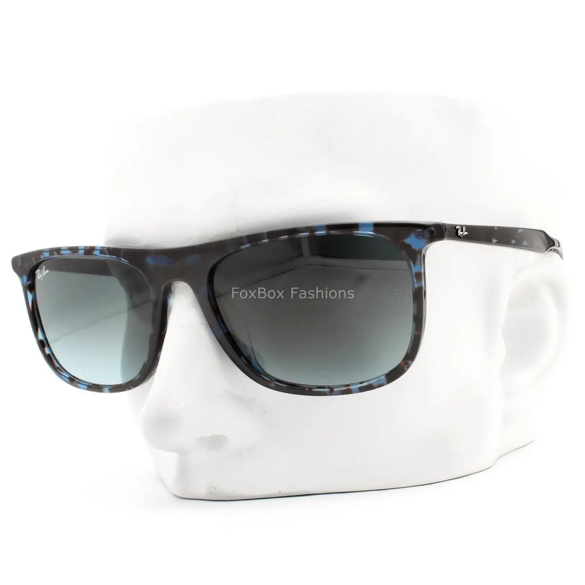 Ray-ban Sunglasses Brown Blue Havana Glass Lens RB 2216F 1430/GK with Case