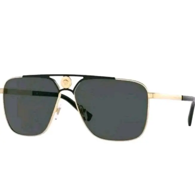 Men`s Rectangular Sunglasses- VE223812526G by Versace