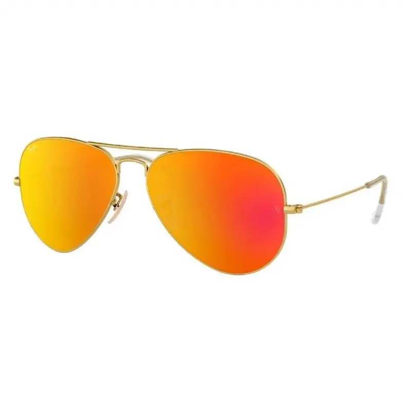 Ray-ban RB3025 112/69 Matte Gold Aviator Flash Orange Mirror 62-14-135
