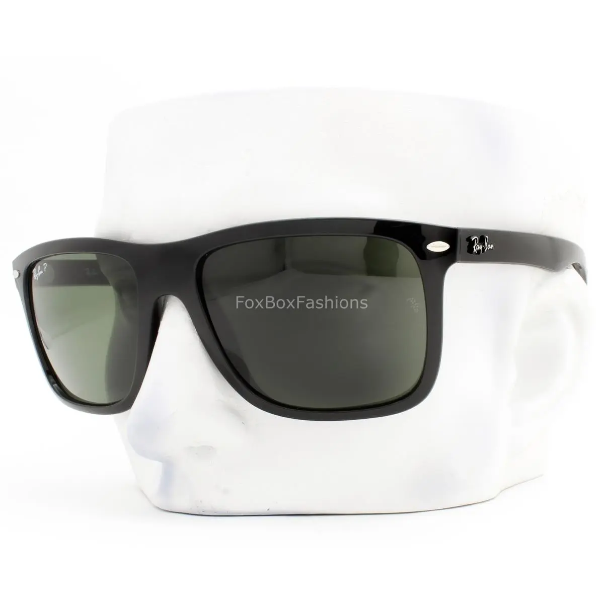 Ray-ban Boyfriend Two Sunglasses RB4547 601/58 Gloss Black Polarized 57mm W/case by Ray-Ban