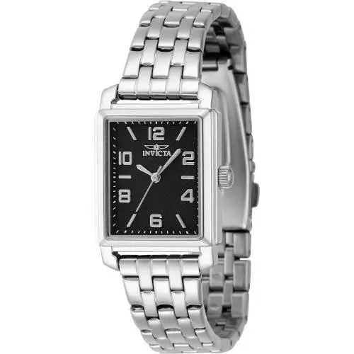 Invicta Women`s 46663 Vintage Quartz 3 Hand Black Dial Watch